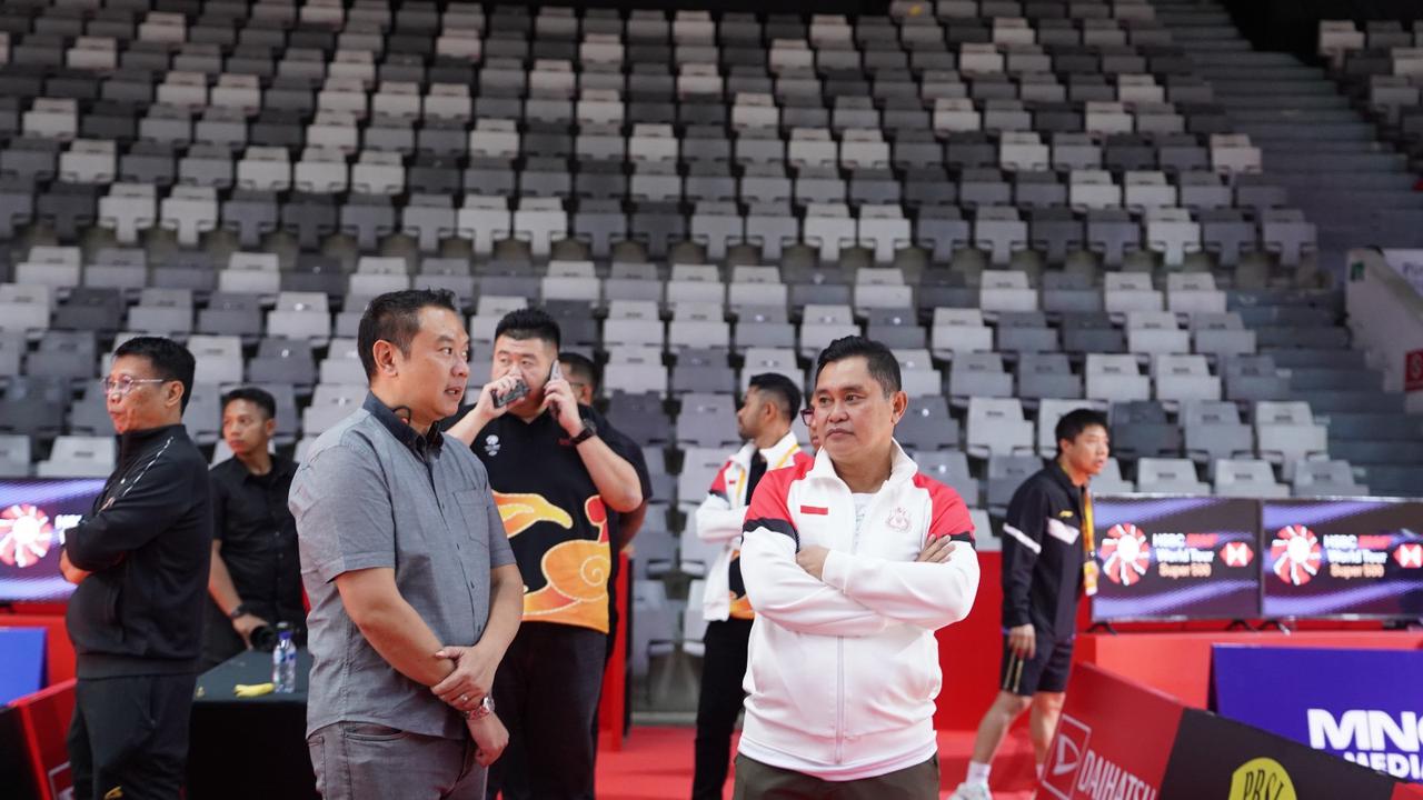 Suasana Istora Gelora Bung Karno saat Indonesia Masters 2026 berlangsung