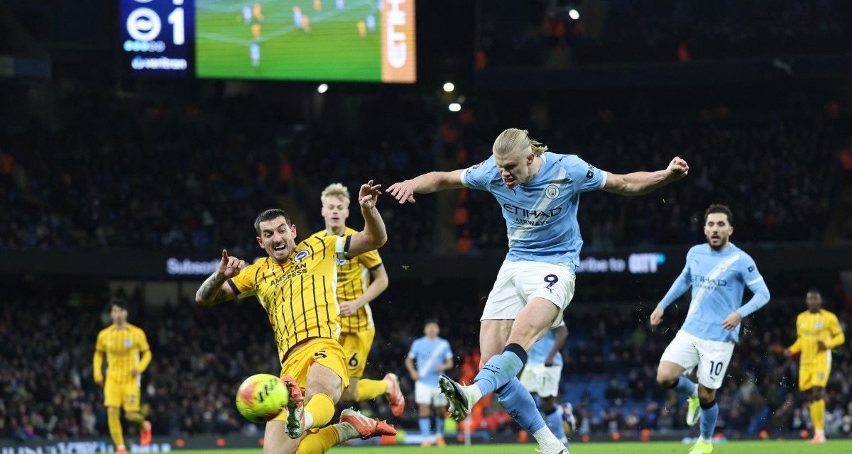 Brighton Tahan Man City 1-1, Konsistensi City Jadi Sorotan