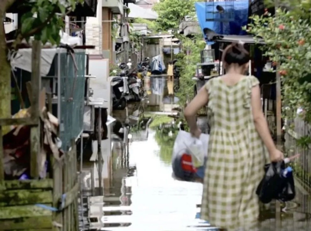Kondisi permukiman pesisir terdampak banjir rob di Kalimantan Selatan
