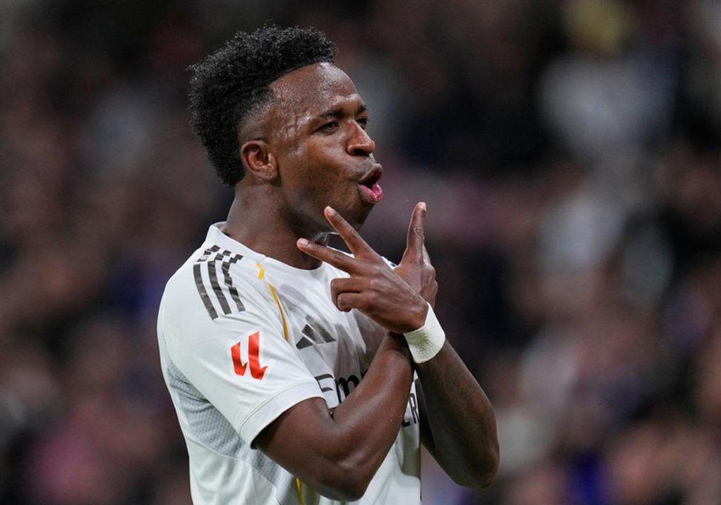 Vinicius Junior saat latihan bersama Real Madrid