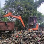 Gunungan Sampah di Jalan Air Baik Belitung Kembali Terjadi