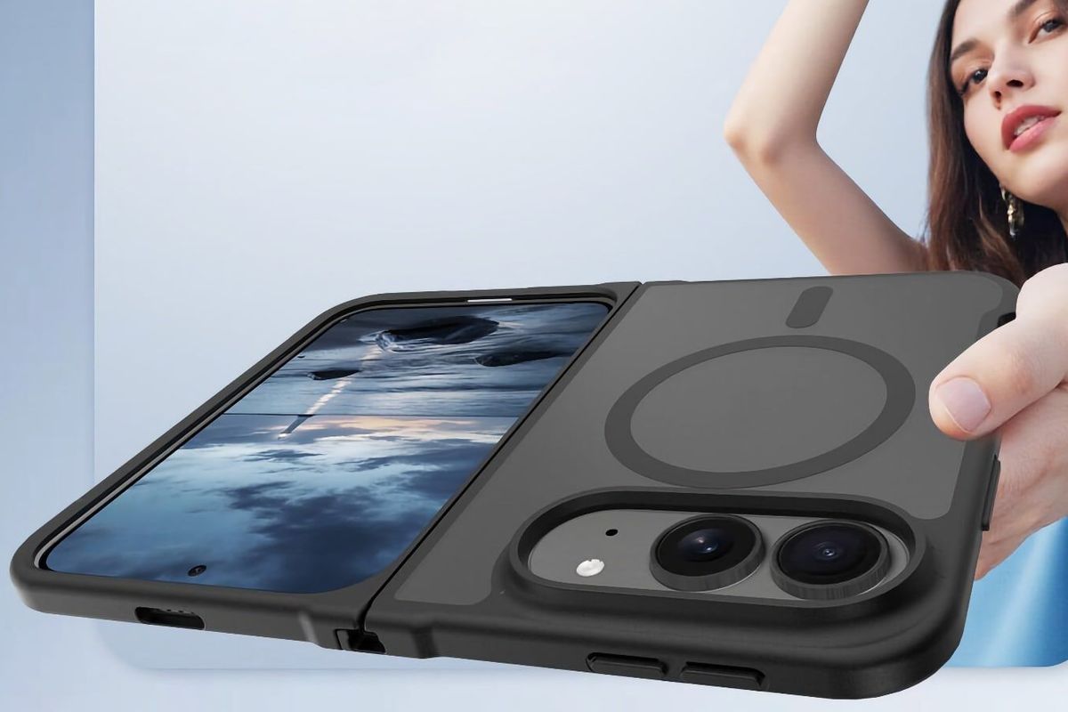 Ilustrasi iPhone Ultra, ponsel lipat pertama Apple dengan desain premium dan layar OLED lipat.