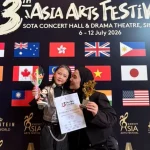 Mahyra Menangi Dua Trofi Asia Arts Festival 2026 di Singapura