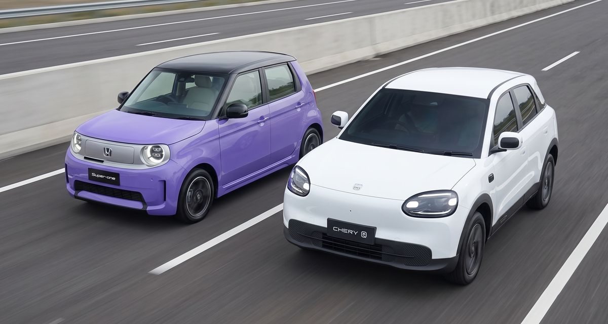 Chery Q vs Honda Super-ONE, Adu Mobil Listrik Ringkas dengan Karakter Berbeda
