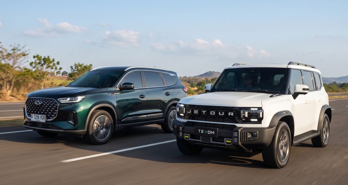 Jetour T2 i-DM vs Chery Tiggo 8 CSH AWD, Pilih Adventure atau SUV 7 Penumpang?