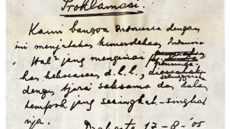 Naskah Proklamasi, Jejak Tulisan Soekarno dan Ketikan Sayuti Melik